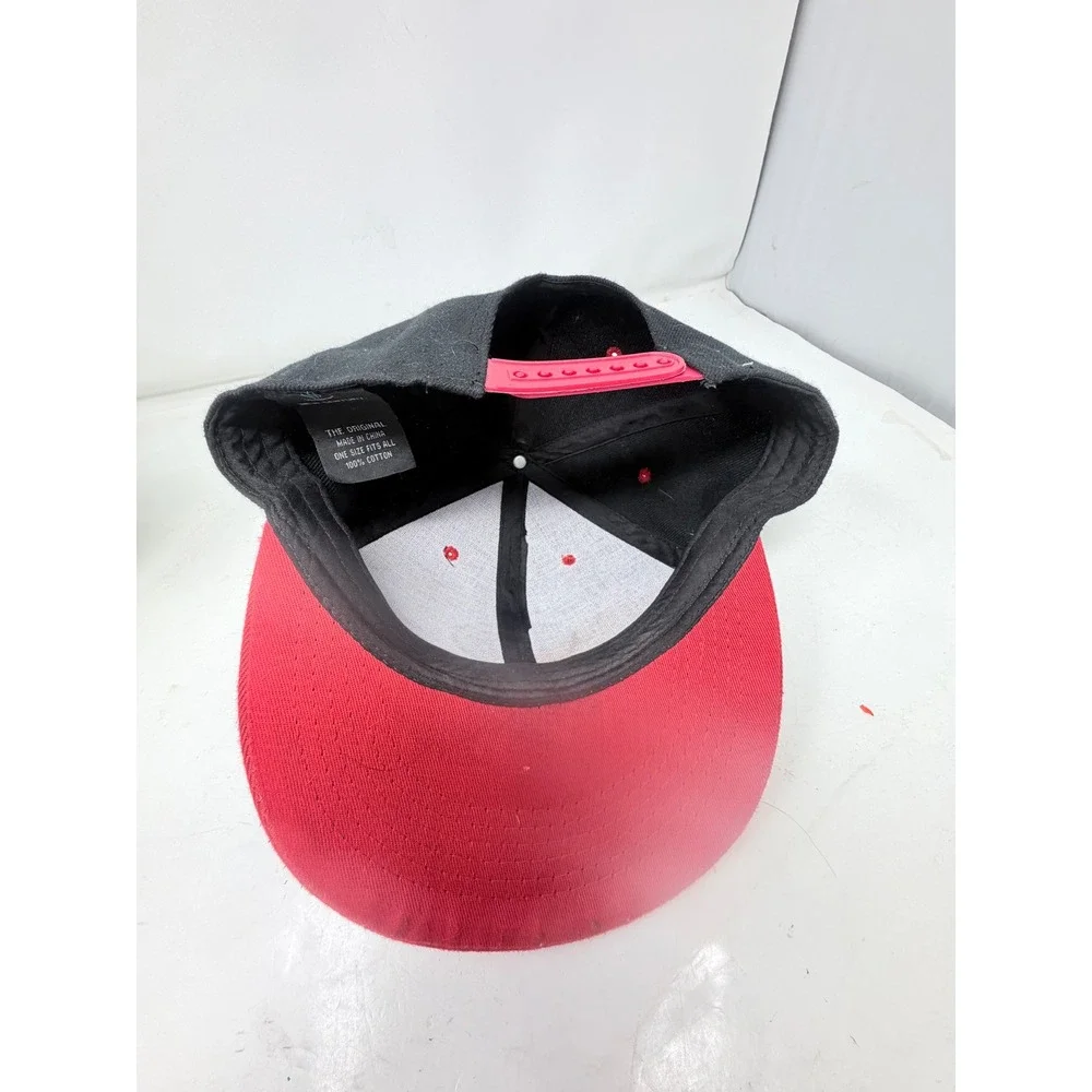 Vintage San Francisco 49ers Hat New Century Snapback Cap Black Red NFL 90s